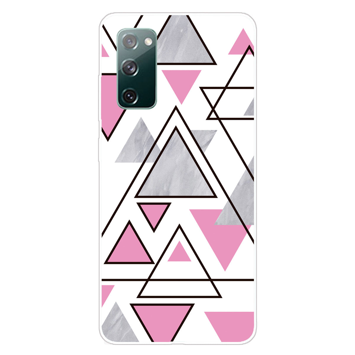 Triangle Marble Pattern Soft TPU Shockproof Phone Back Cover Case for Samsung Galaxy S20 FE/S20 FE 5G/S20 Lite/S20 FE 2022 - Style L Triangle Marble Pattern Soft TPU Shockproof Phone Back Cover Case for Samsung Galaxy S20 FE/S20 FE 5G/S20 Lite/S20 FE 2022 - Style L